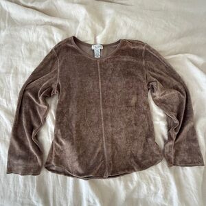 Vintage velvet long sleeve by Anne Lewin
